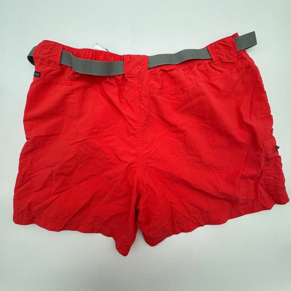 Columbia PFG Red Nylon Fishing Shorts Women's Size XL 6 Inch‎ Inseam